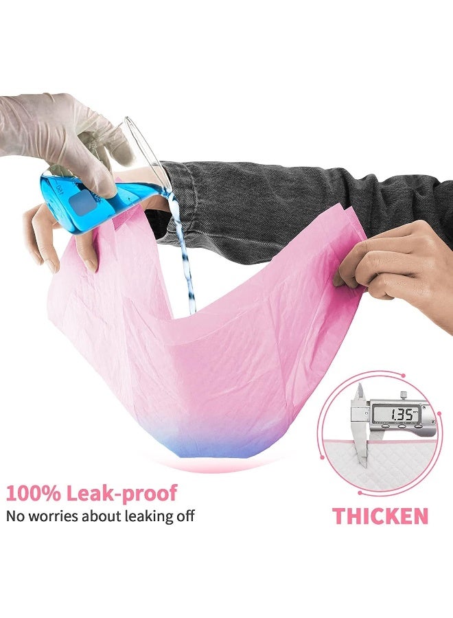 Mumoobear Mumoo Bear Large Puppy Training Pads, 45 x 33cm Leak-Proof Thickening Dog Pads, Disposable Super Absorbent Pet Pads, Incontinence Dog Pee Pad for Toilet, Training -100 Pack, Pink - Image 4