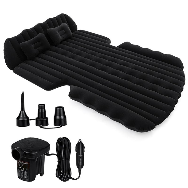Inflatable Car Mattress: 260 KG Load Capacity, 6-Chamber Design, Fast Inflation/Deflation Portable Travel Bed - Soft Flocking Top, Extra Thick Oxford Bottom Camping Gear for SUV Backseat, Outdoor Camp - Image 1