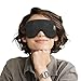 Rythboom Heated Eye Mask Rechargeable Eye Warmer for Dry Eyes Stye Relax Blackout Eyes Mask for Airplane Sleeping for Travel Birthday Idea for WomanMan Black - Image 1