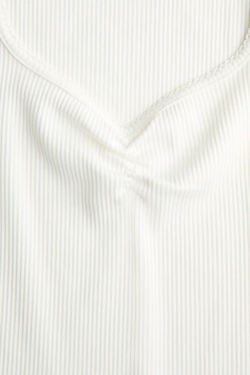 H&M Ribbed cotton vest top
