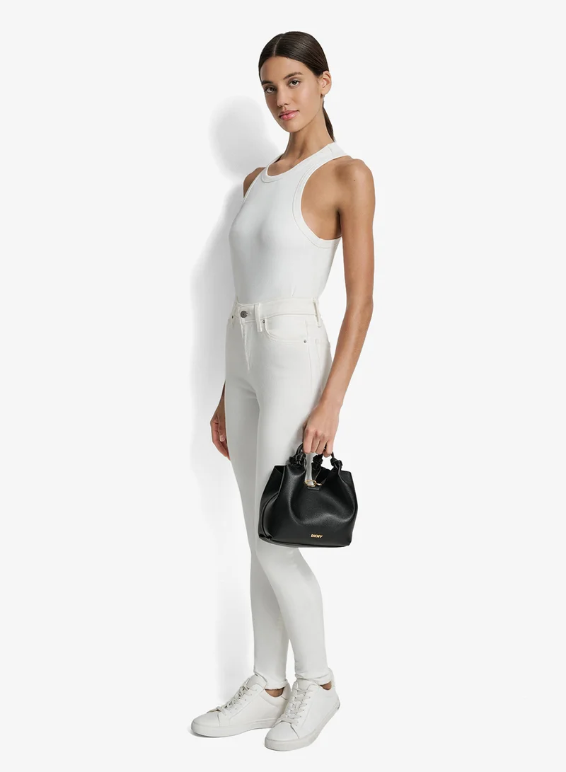 DKNY black/gold Paula Small Tote Bag for Women | Best Price UAE