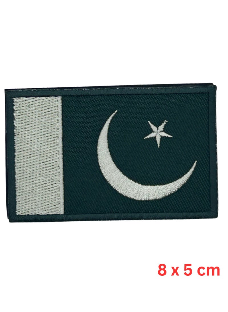 Project Nomad Project Nomad Velcro Hook Patch, Tacti-Cool FLAG Pakistan Embroidery Patches, Harness for bag/pack/vest, tech gadgets for kids & adults, tactical backpack, military & travel, gift for men/women - Image 1