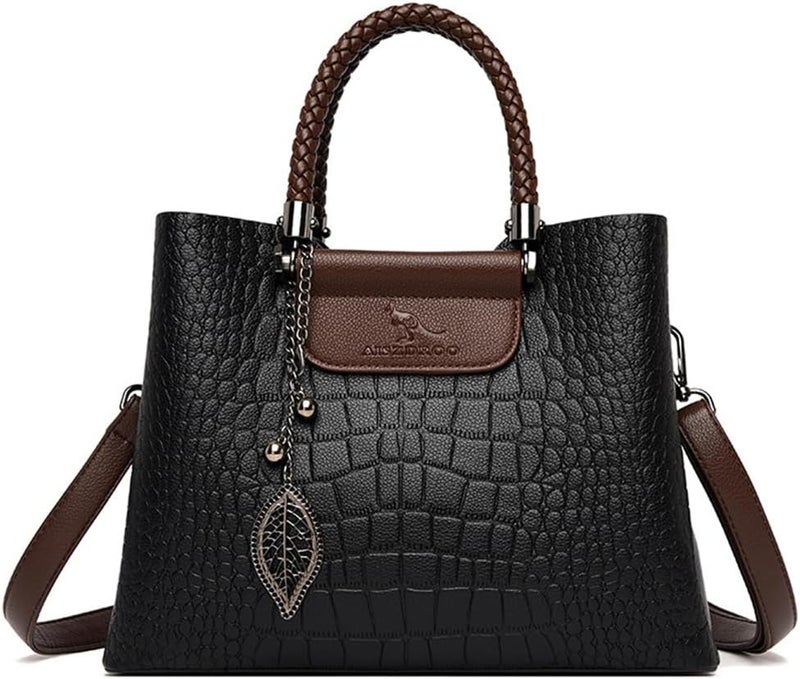 Gocokia Large-Capacity Women Handbags Shoulder Bag Crossbody Messenger Bag Tote Satchel for Lady PU Leather Purse - Image 1