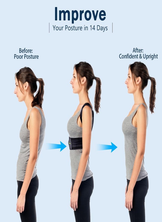 Mercase Professional Posture Corrector for Men & Women, Maximum Support Back Brace, Adjustable & Rigid for Upper Back Pain, Shoulder Relief, Spine Alignment, Stops Slouching, Large(32-39 in) - Image 2