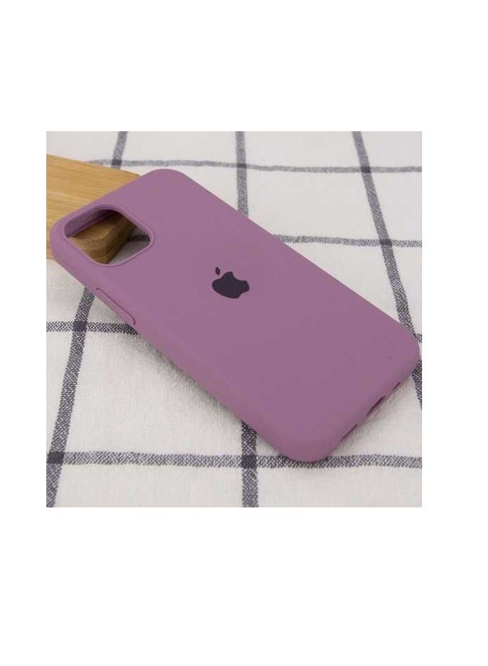 Compatible with iPhone 15 Pro Max Case 6.7", Slim Liquid Silicone 3 Layers Soft Gel Rubber Shockproof Protective Phone Case with Anti-Scratch Microfiber Lining (Light Purple) - Image 1