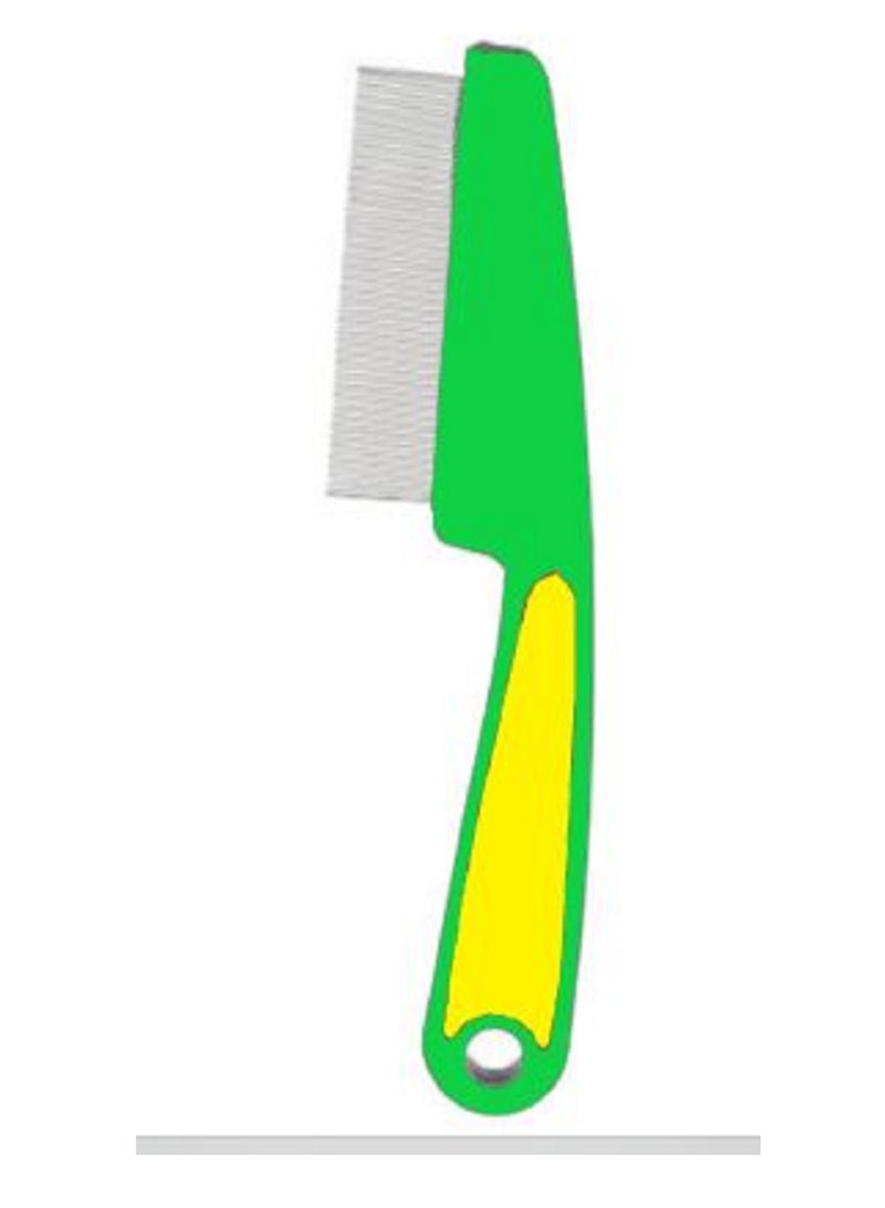 "An iron comb for cleaning hair from lice, nits, and fungi. It features teeth with a circular end that is gentle on the hair scalp. Tools for cleaning and removing lice, fleas, ticks, and dandruff. It