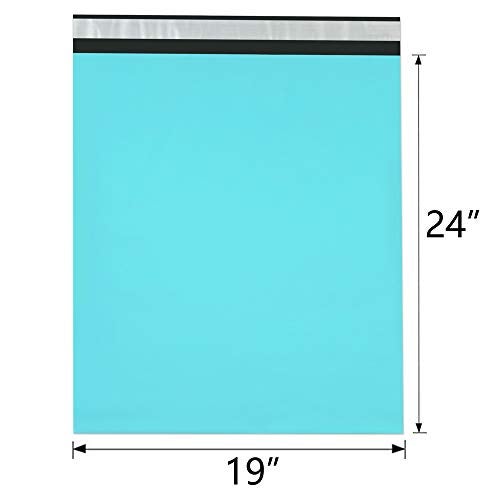 UCGOU Poly Mailers 19x24 Inch Teal 50 Pack Extra Large Shipping Bags Strong Thick Mailing Envelopes Self Seal Adhesive Waterproof and Tear Proof Boutique Postal for Clothing Quilt and More - Image 2