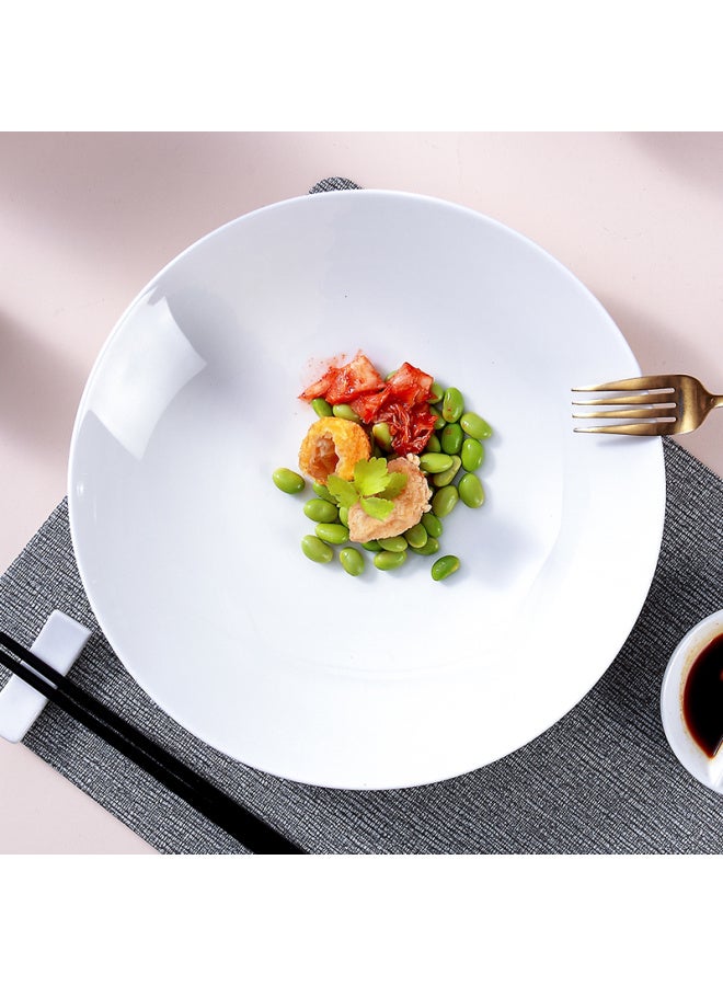 Sky Top Ceramic Dinner Plate White Bone China Dish Home Hotel Tableware 10-inch Moonlight Deep Plate 1 Piece - Image 3