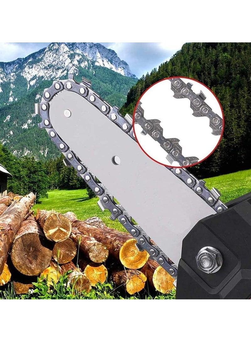 ELTRAZONE Cordless Chainsaw One Hand 6 Inch Small Chain Saw With 21V Rechargeable Battery Portable Cutting Tool For Tree Branch Trimming Wood Gardening Mini Electric Chainsaw Kit, Adjustable Speed  - Image 4