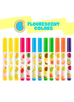 Scentco Smarkers - Washable Patented Gourmet Scented Highlighters, 6 Colors, Large Chisel Tip, 12 Count  - Image 2