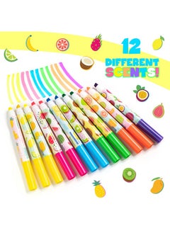 Scentco Smarkers - Washable Patented Gourmet Scented Highlighters, 6 Colors, Large Chisel Tip, 12 Count  - Image 3