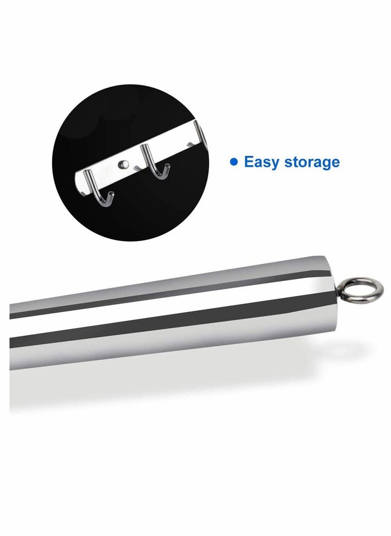 NIBEMINENT - Ice Scoop, Stainless Steel Scoop for Freezer Popcorn Machine Maker Candy Flour Spoon Shovel Cream Kitchen Bar Wedding Party (Sliver) - Image 1