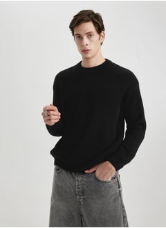 DeFacto Oversized Fit Crew Neck Knit Sweater  - Image 3