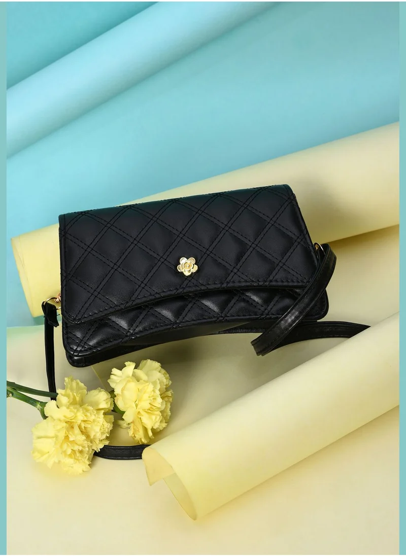 Haute Sauce Quilted Clutch Bag with Magnet Lock