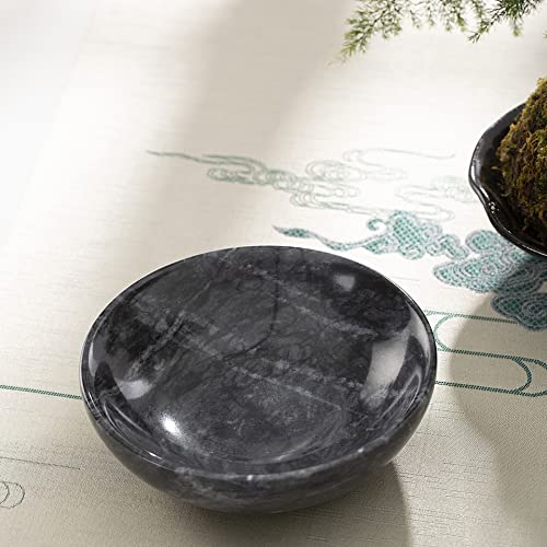 CM CHIC MONDAY 4.72 Inch Small Decorative Bowls, Natural Marble Decorative Bowls for Home Decor, Key Bowl, Coffee Tables Centerpiece, Soap Serving Bowl, Incense Burner, Smudge Bowl - Image 4
