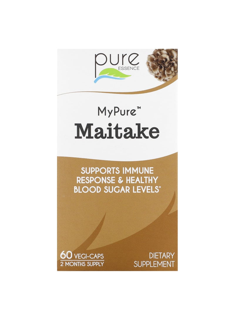Pure Essence MyPure, Maitake, 500 mg, 60 Vegi-Caps