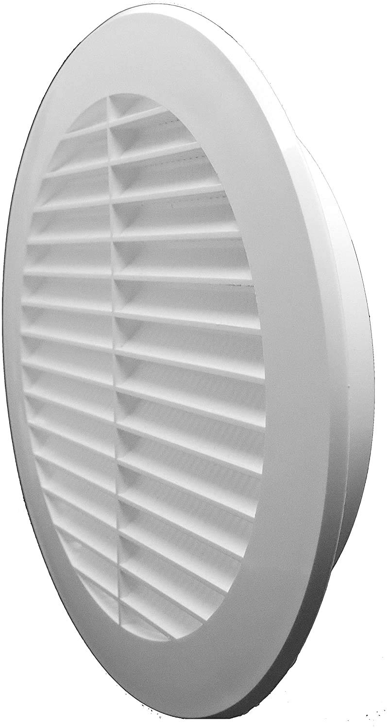 OICOTA Circle Cowl Air Vent Grille Cover Ducting, White, 6 Inch (Round Vent) - Image 2