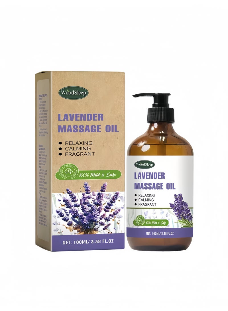 وودسليب الانطلاق نحو الهدوء: زيت اللافندر للتدليك ينعش البشرة، يستعيد التوازن، ويناسب جميع أنواع البشرة. - Image 1
