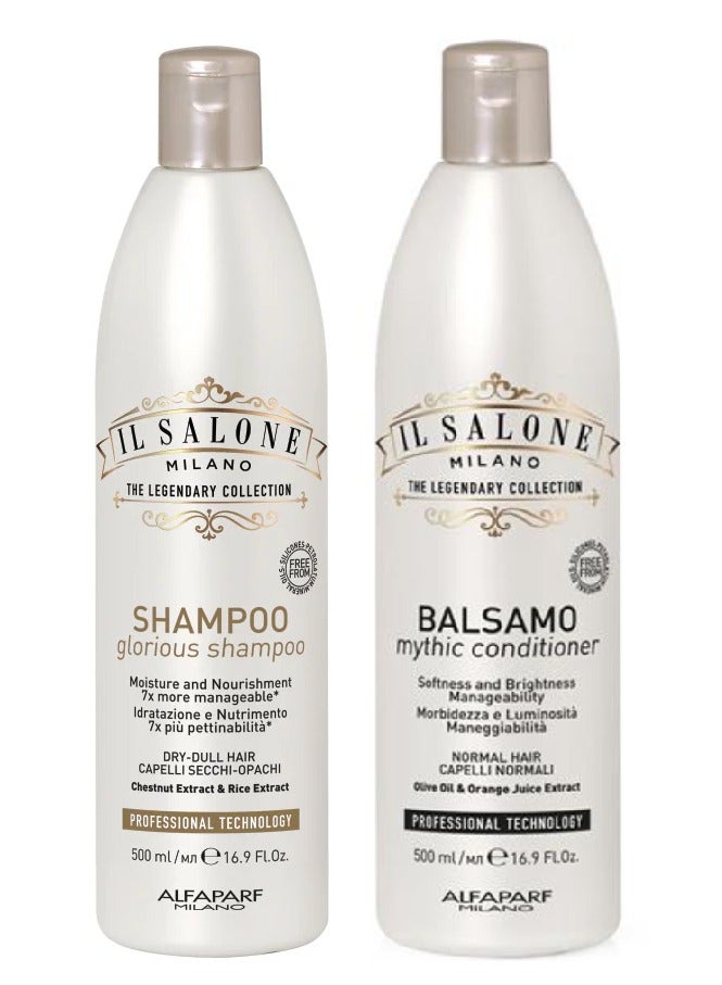 IL SALONE Protein Set for Integrated Care, Shampoo 500 ml + Conditioner - 500 ml - Image 4