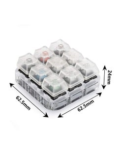 Y&D Key Switch Tester, Mechanical Keyboards Testing Clear Keycaps, 9 Tester Tool with Keycap Puller Keycaps and O Rings  - Image 4