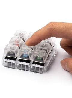Y&D Key Switch Tester, Mechanical Keyboards Testing Clear Keycaps, 9 Tester Tool with Keycap Puller Keycaps and O Rings  - Image 1