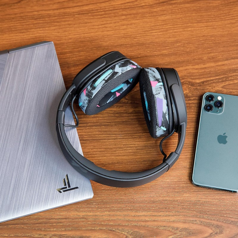 WC Freeze Crusher - Cooling Gel Earpads Compatible with Skullcandy Crusher, by Wicked Cushions - Fits Skullcandy Crusher & Hesh 3 Headphones, Soft Memory Foam, Cooler for Longer | 90's Black - Image 3