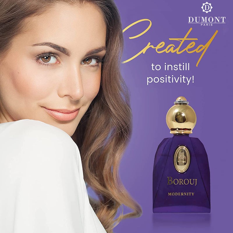 Dumont BOROUJ MODERNITY - 85ml Travel Size - Arabian-Inspired Unisex Perfume for Men & Women - Citrus, Floral, Fruity, Amber & Wood Fragrance - Long Lasting Cologne Mist & Body Spray - Image 5