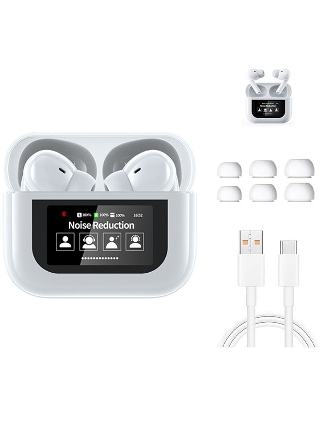 In-Ear Earphones Wireless Earbuds Bluetooth 5.4 Touch Screen Control Bluetooth Headphones With Charging case Noise Cancellation - Image 1