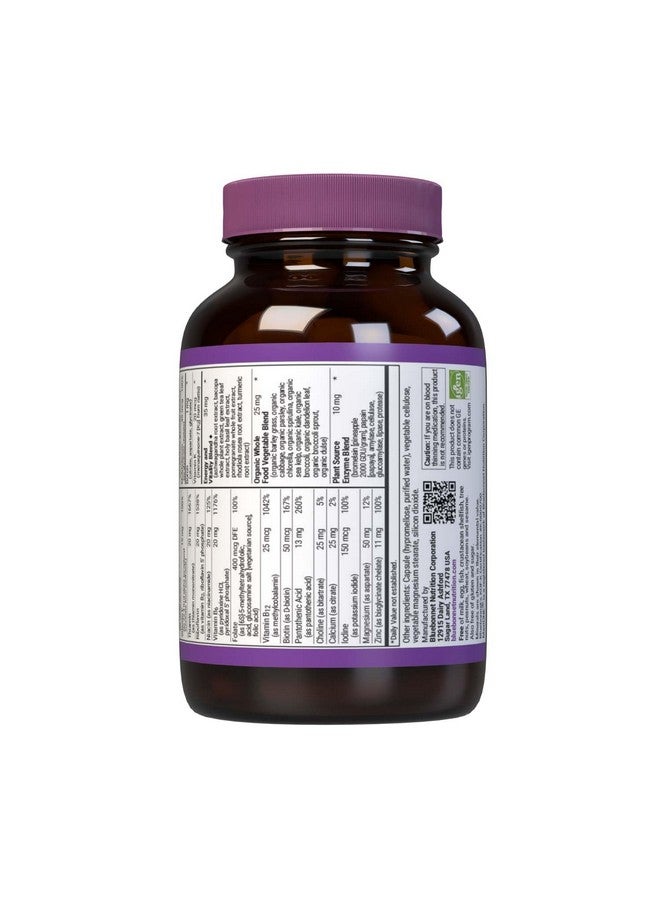 Bluebonnet Nutrition Maxi One Whole Food Multiple, Enzymes, Energy, Vitality, Gluten, Kosher, Soy & Dairy-Free, Vegetarian Friendly, Non-GMO, 30 Count - Image 3