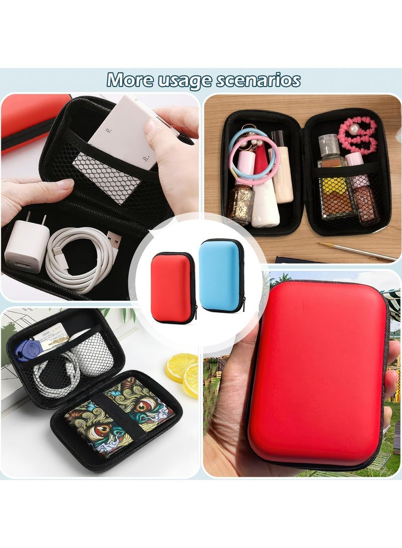 أوزيغالور صندوق بطاقات أونو 3 قطع، صندوق بطاقات لعب من القماش الناعم للبطاقات والإكسسوارات، للاستخدام في السفر والاستخدام الخارجي (أحمر، أسود، أزرق) - Image 4