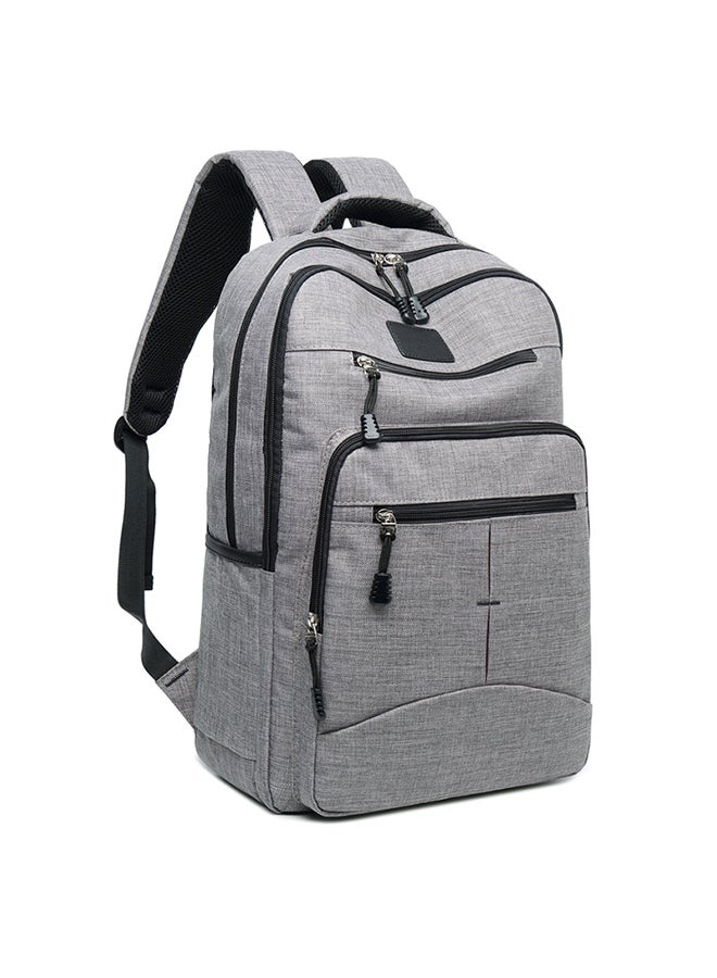 Oxford Laptop Backpack Grey - Image 2