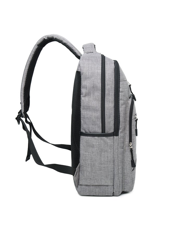 Oxford Laptop Backpack Grey - Image 3