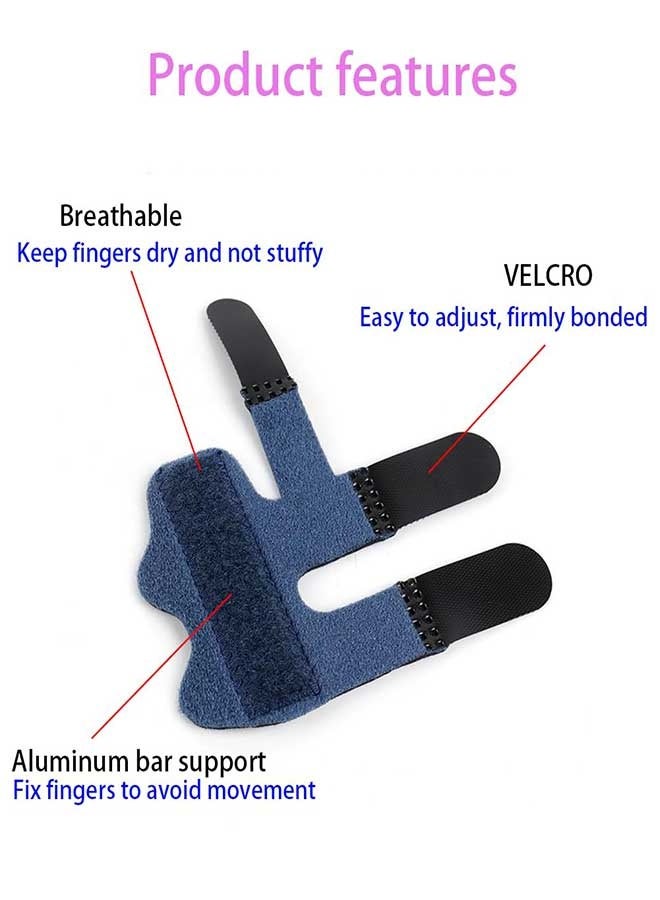 RAWAID Finger Splint,Trigger Finger Brace for Broken Protector and Straightening Arthritis Relief,2 Pcs Finger Support Brace Fits Index, Middle, & Ring Finger Pain - Image 3