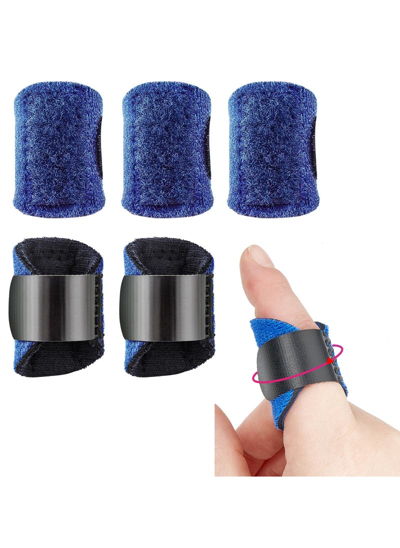 Sweet seven Adjustable Finger Splint Set - 5pcs Trigger Brace for Arthritis, Injured/Broken Finger Support  - Image 1