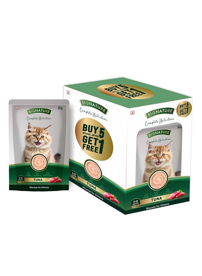 Grain Zero Signature Grain zero  Kitten Tuna Wet Gravy, 6 x 80g (480g) - Image 2