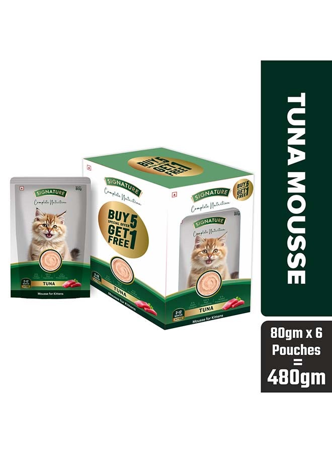 Grain Zero Signature Grain zero  Kitten Tuna Wet Gravy, 6 x 80g (480g) - Image 1