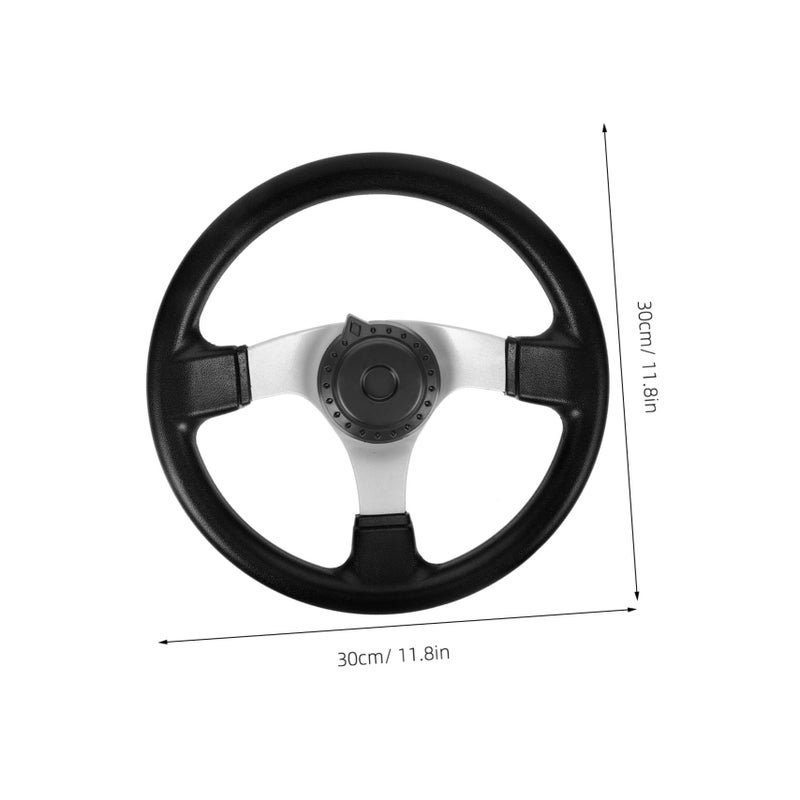 Go Accessories Modified Racing Steering Wheel Replacement for ATV Comfort Grip Black - Image 3