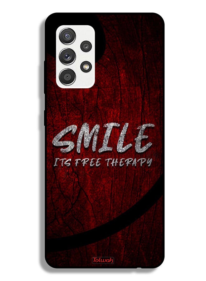Tolwak Samsung Galaxy A32 5G Protective Case Cover Smile Its Free Therapy - Image 1