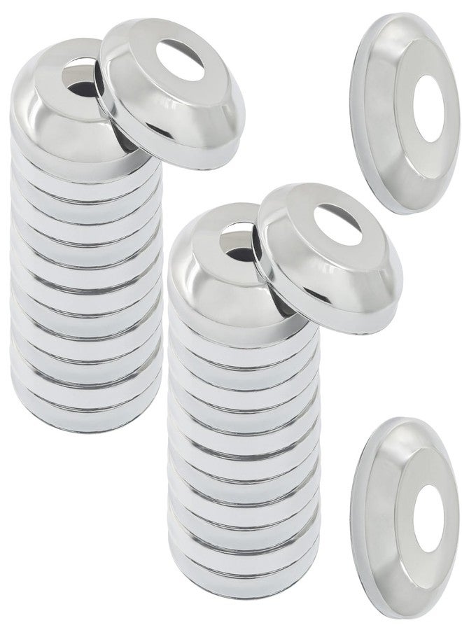 Seimneire ألواح Seimneire Escutcheon، غطاء أنبوب جداري دائري بقطر نصف بوصة لذراع الدش في الحمام وسباكة المرحاض - عبوة من 12 قطعة - Image 2