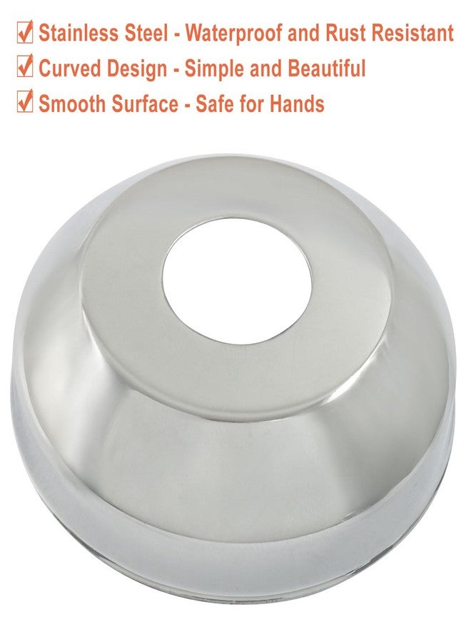 Seimneire ألواح Seimneire Escutcheon، غطاء أنبوب جداري دائري بقطر نصف بوصة لذراع الدش في الحمام وسباكة المرحاض - عبوة من 12 قطعة - Image 5