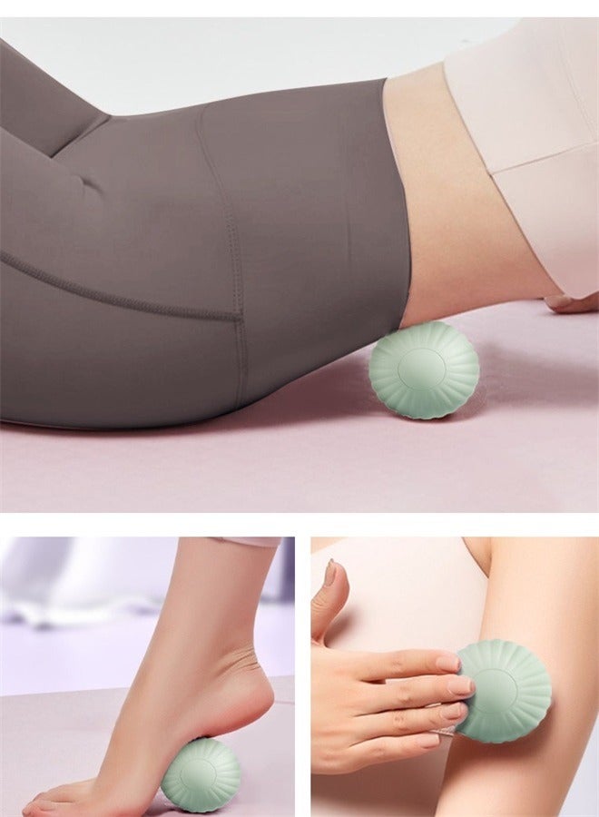 مجموعة كرات التدليك كرة تدليك الفول السوداني كرة تدليك شائكة كرة لاكروس كرة تدليك نقطة الوخز كرات تمرين اليد مصممة لتخفيف التوتر واسترخاء العضلات المشدودة - Image 2