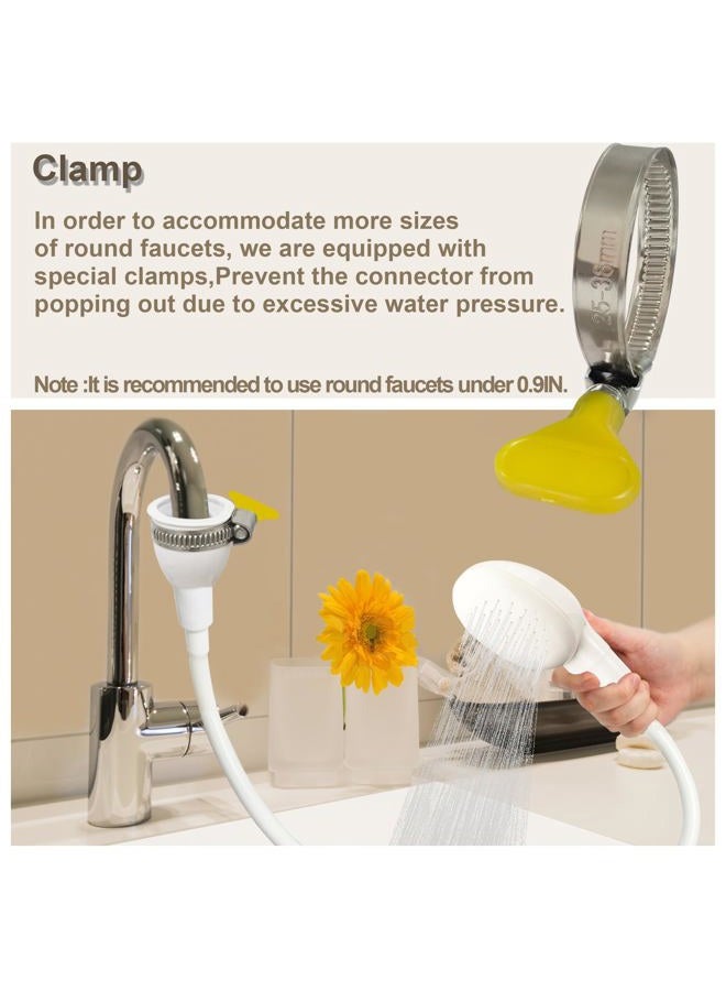 U-BCOO Pet Shower Head Sink Spray Rubber Hose Portable Shampoo Sprayer - Image 4
