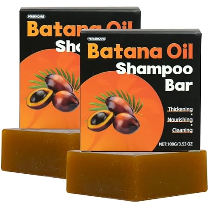 Batana Oil Shampoo Bar Set, Botana Oil Improve Scalp Health and Hair Thickness Growth & Darkening for Gray Hair Reverse, Men & Women Strengthening & Nourishing Conditioner Soap