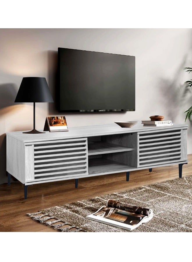 Living Wooden Plasma TV Table With Shelf 160x40x48 CM - Image 3