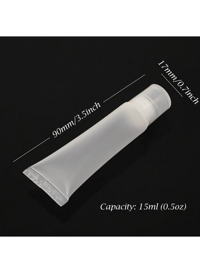 HONBAY 10Pcs 15Ml Refillable Clear Empty Lip Gloss Balm Containers Soft Empty Tubes - Image 3