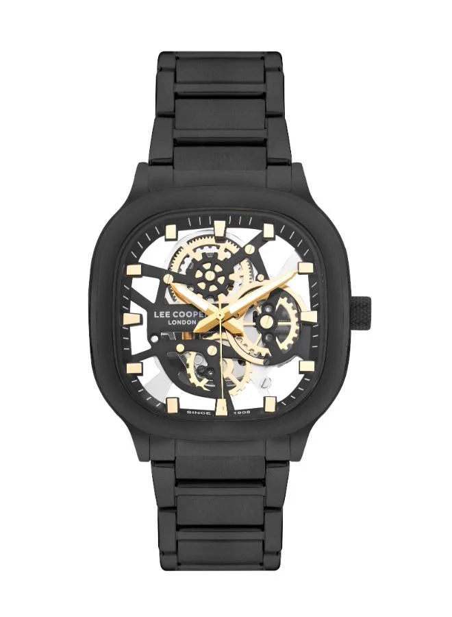 Lee Cooper Lee Cooper LC07974.650 Men Analog Display Watch & Metal Strap Black