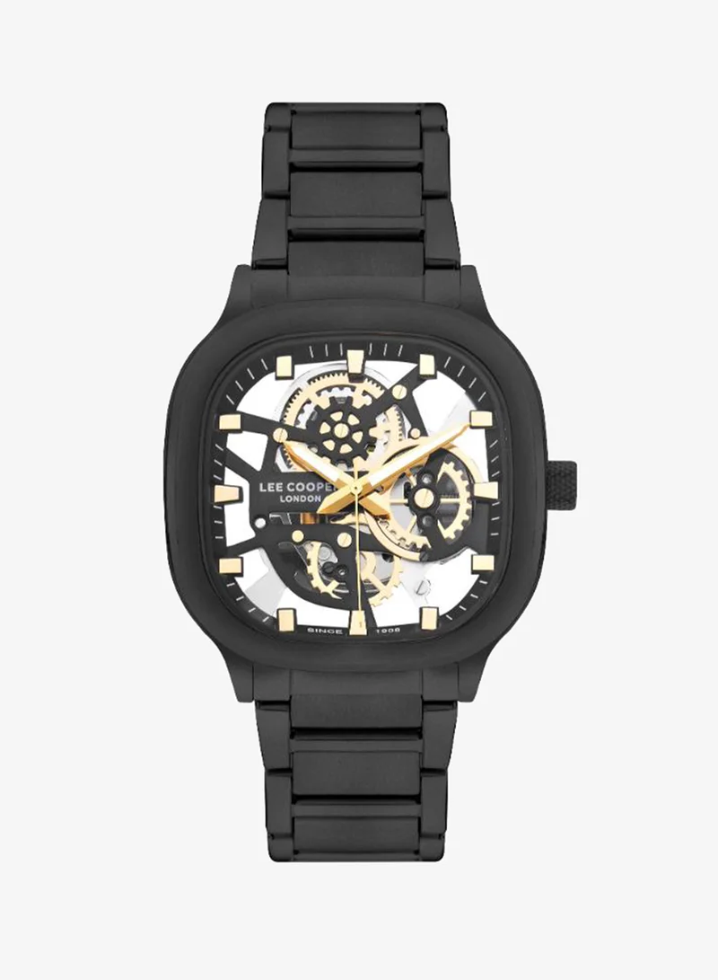Lee Cooper Lee Cooper LC07974.650 Men Analog Display Watch & Metal Strap Black