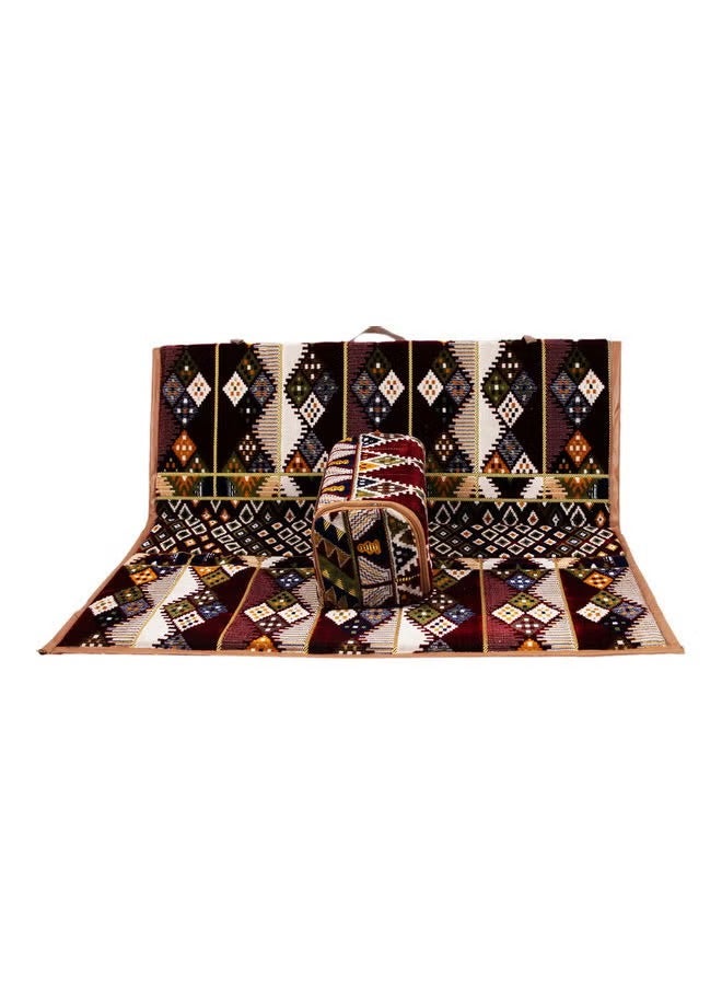 كادي ون جلسة أرضية للتخييم و الرحلات مع مسند ظهر قابل للطي  و التعديل 120x5x45سم - Image 2