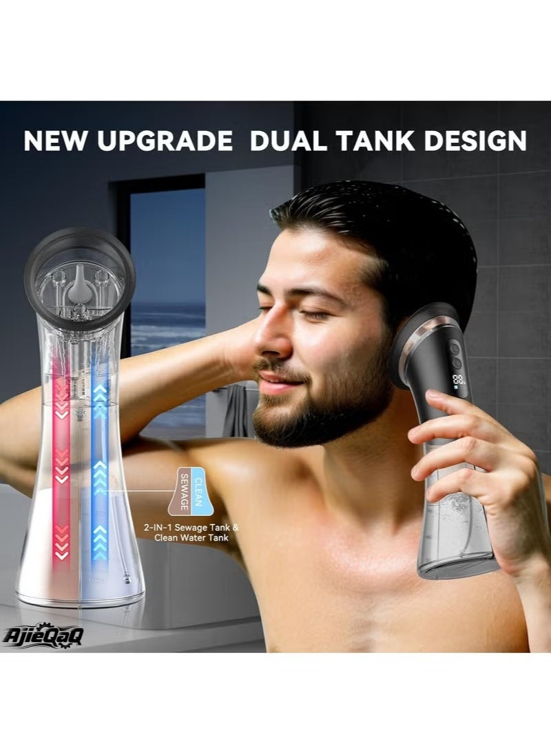 AjieQaQ Ear Wax Removal, Electric Ear Cleaner with LED Display, Ear Cleaning Kit with Wastewater Recovery System, 3 Pressure Modes, 12 Tips, Effective & Safe Ear Wax Cleaner Irrigation Flushing System - Image 2