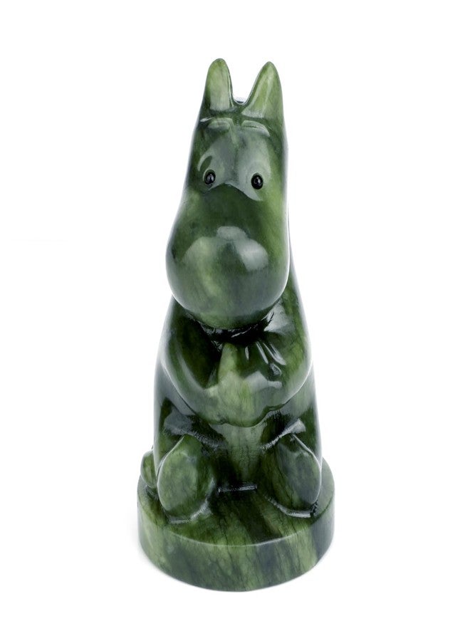 gemshan Hippo Statue, Natural Green Jade Sculpture, Hippopotamus Animal Figurine, Home, Office Desk, Entryway Table Decor - Image 5
